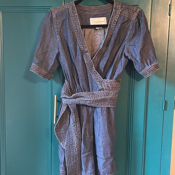 Anthropologie Pilcro and Letterpress Jean short romper - Picture 3 of 6